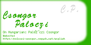 csongor paloczi business card
